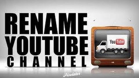 How To Change Your Youtube Username(HD)