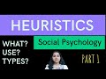 Heuristics Social Psychology| Psychology in Hindi| Part 1| Mind Review