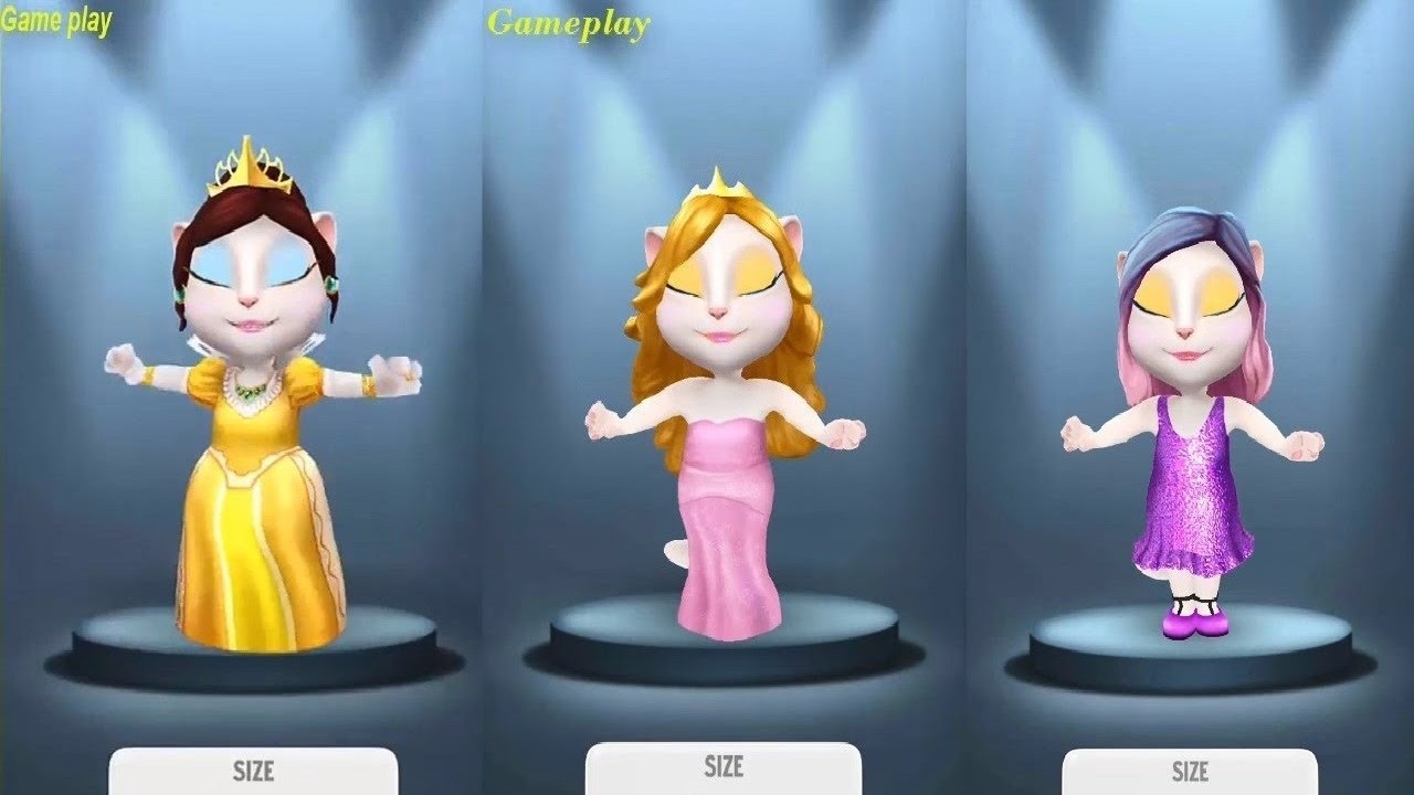 My Talking Angela  LEVEL 95 Vs LEVEL 229 Vs LEVEL 611 Gameplay