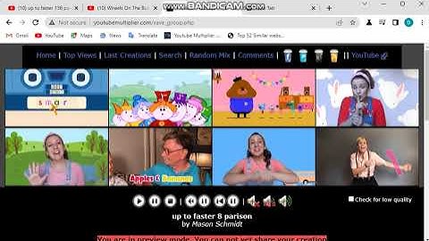 up to faster 8 parison