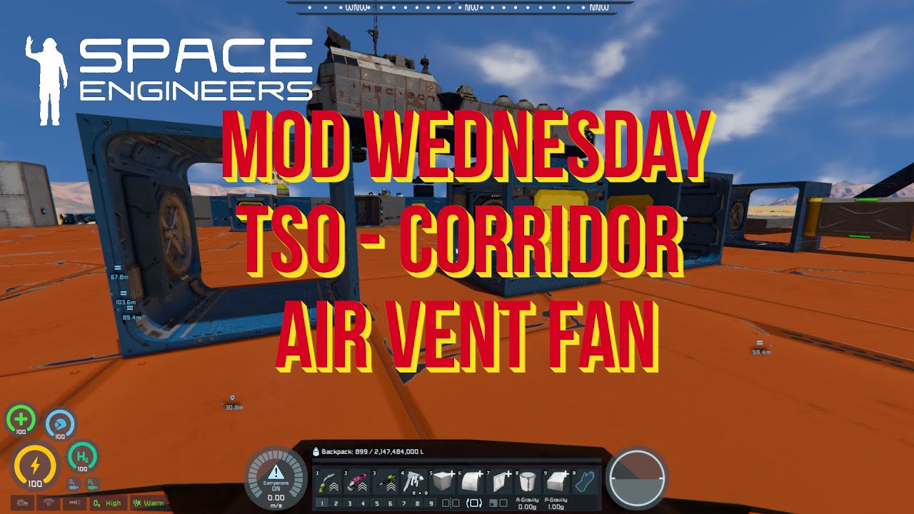 Space Engineers – Mod Wednesday – TSO - Corridor Air Vent Fan - YouTube