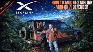 How to Mount a Starlink Mini to a Genuine Land Rover Roof Rack | Defender Roof Rack Adapter Install