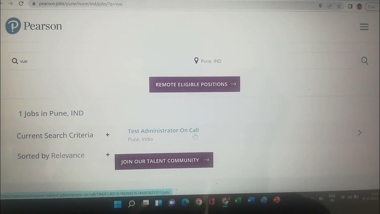 Pearson VUE on call test administrator job... Good company.. jon process.. subscribe share like