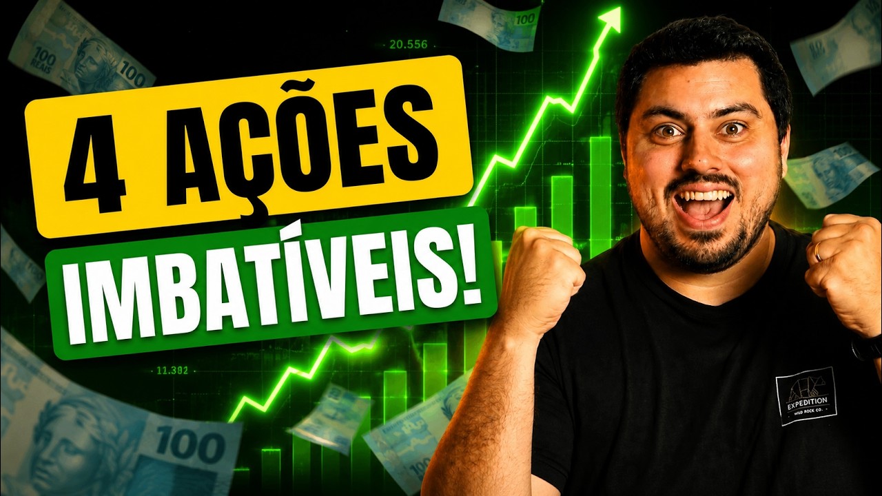 4 AÇÕES para investir e ESQUECER POR 10 ANOS