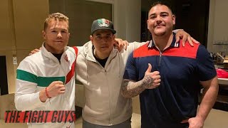 Andy Ruiz Training With Canelos Trainer, Manny Robles Debate