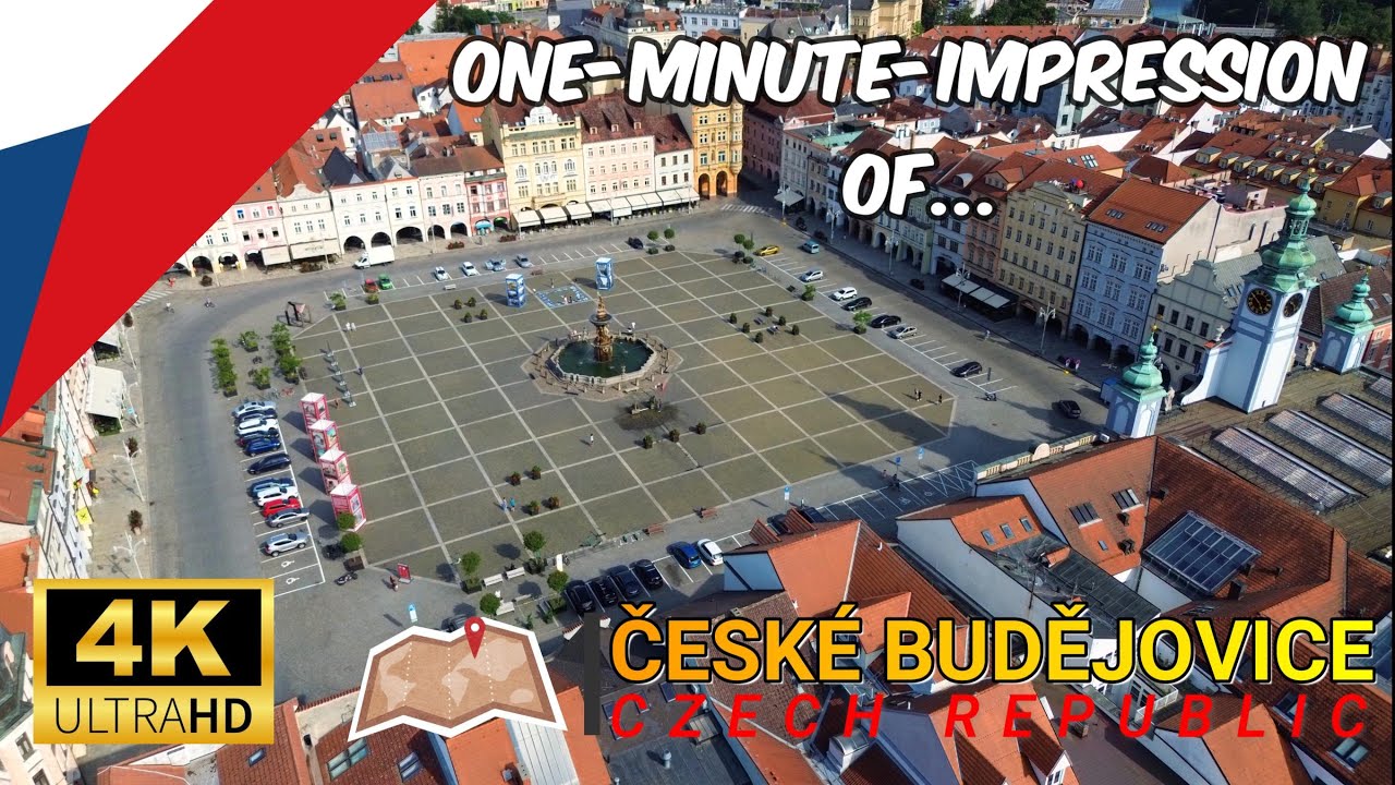 One-Minute-Impression of:📍České Budějovice - Czech Republic 🇨🇿 4K 