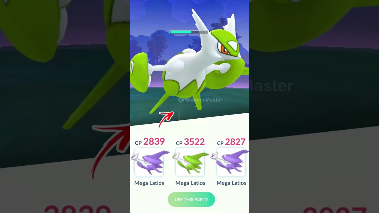 using *Triple MEGA LATIOS* TEAM in Pokemon GO.