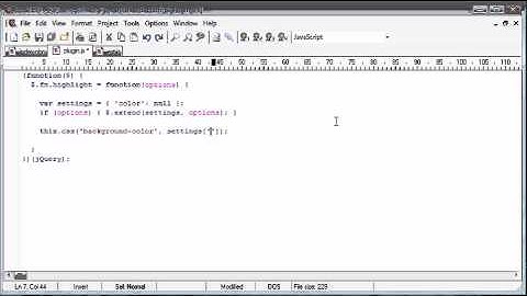 jQuery Tutorial - 124 - Passing options to plugin