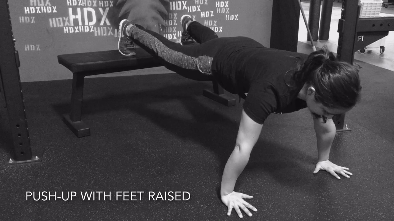Push Up with Feet Raised YouTube