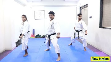 Gedan Barai - Downward block with Moving forward & Backward on Zenkutsu-dachi | ASAI INDIA | AISKF