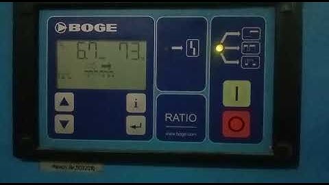 Boge compressor in operation