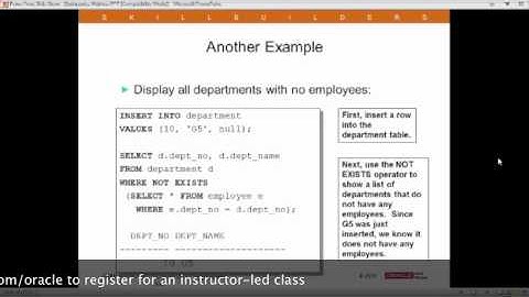 Advanced SQL SubQueries in Oracle Database