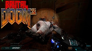 IN HELL + PERFECTED MOD - PART 04 - NIGHTMARE Difficulty - DOOM 3 : Custom Fan Maps