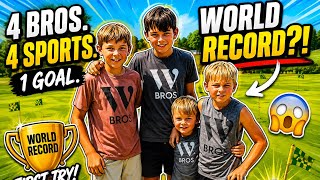 4 Sports. 1 World Record. First Attempt!