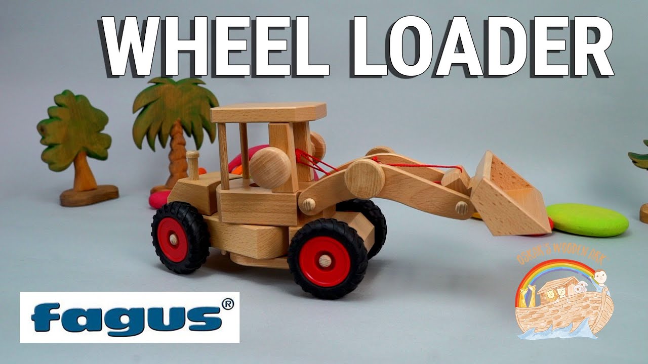 ドイツfagus 木製ミニカー ホイールローダー ドイツfagus 木製ミニカー ホイールローダー