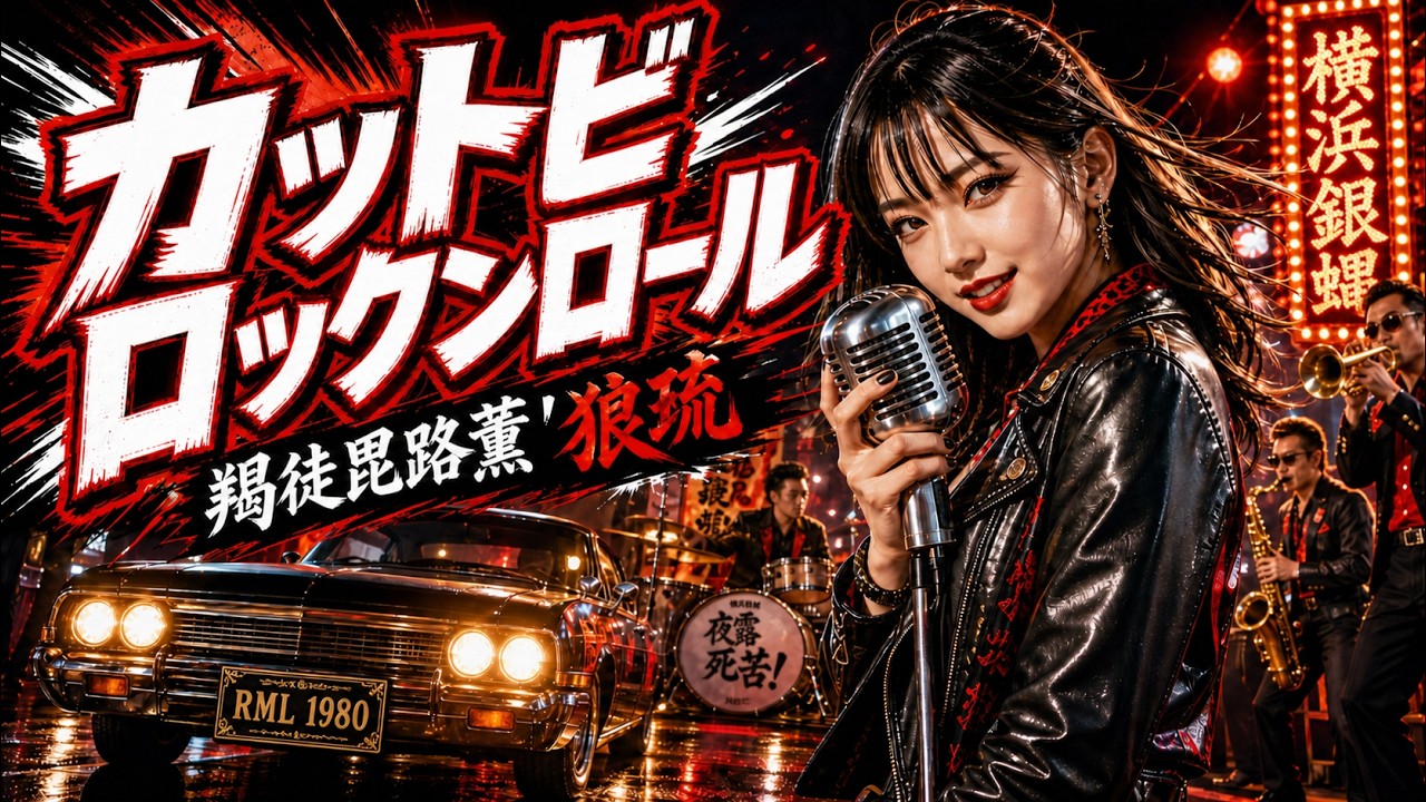 羯徒毘璐薫'狼琉 - 横浜銀蝿｜カットビロックンロール 女性Vo.ブラス