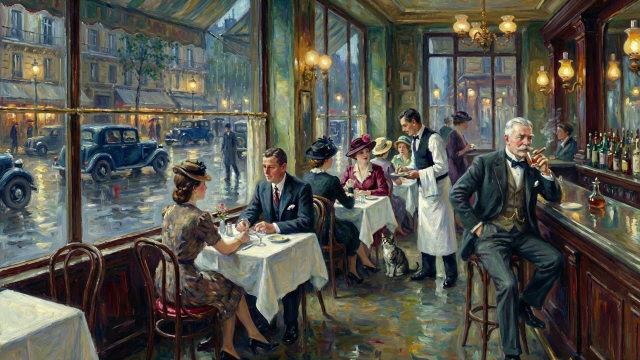 Busy, but Calm. | 1940s Cafe Jazz