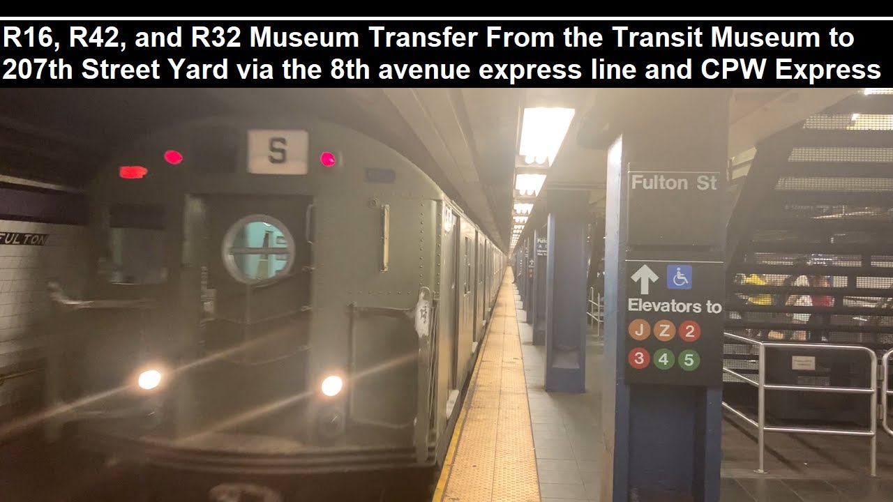 Rare: R16 R42 and R32 Museum Transfer to 207th St Yard