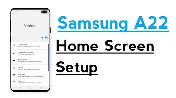 Samsung A22 Home Screen Setup