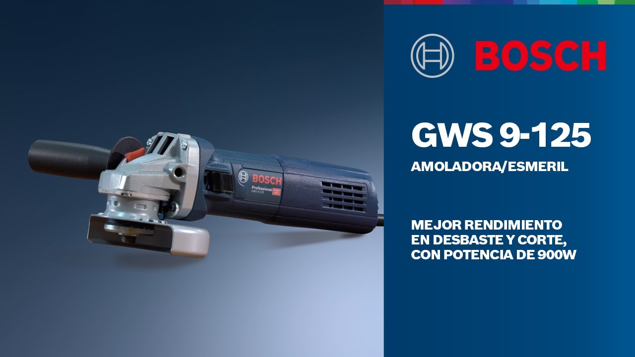 Amoladora Angular 5 900W 11000 rpm Bosch GWS 9-125