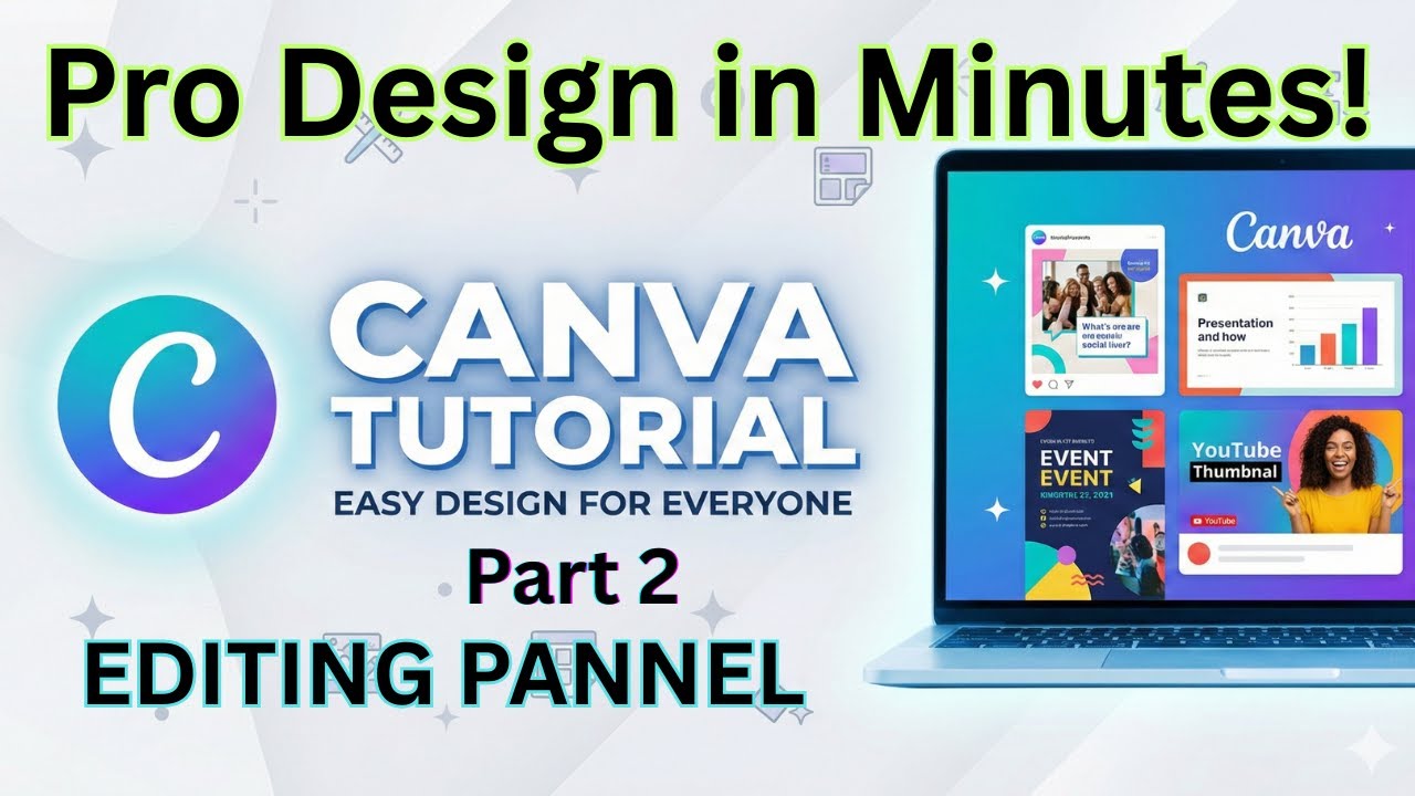 Canva editing Pannel / tutorial II Facebook/Instagram post 