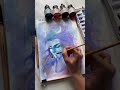 Painting Shiv Ji with Watercolour Inks | Satisfying Watercolor Flow Art #painting #art #shiv