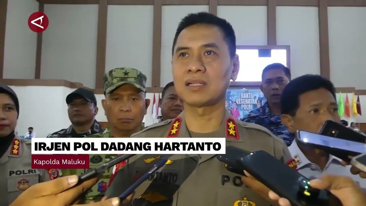 Polda Maluku Periksa Kesehatan Ratusan Warga Secara Gratis