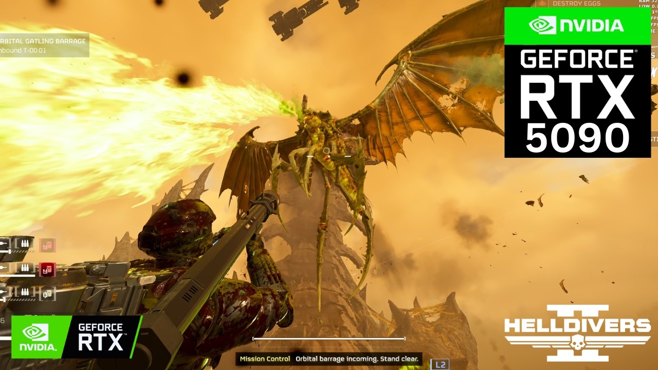 HELLDIVERS 2: E-711 EXTRACTION FACILITY on RTX 5090 32GB (4K Maximum Graphics)