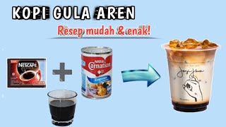 RESEP KOPI GULA AREN JANJI JIWA|| ide jualan kopi kekinian tanpa mesin kopi