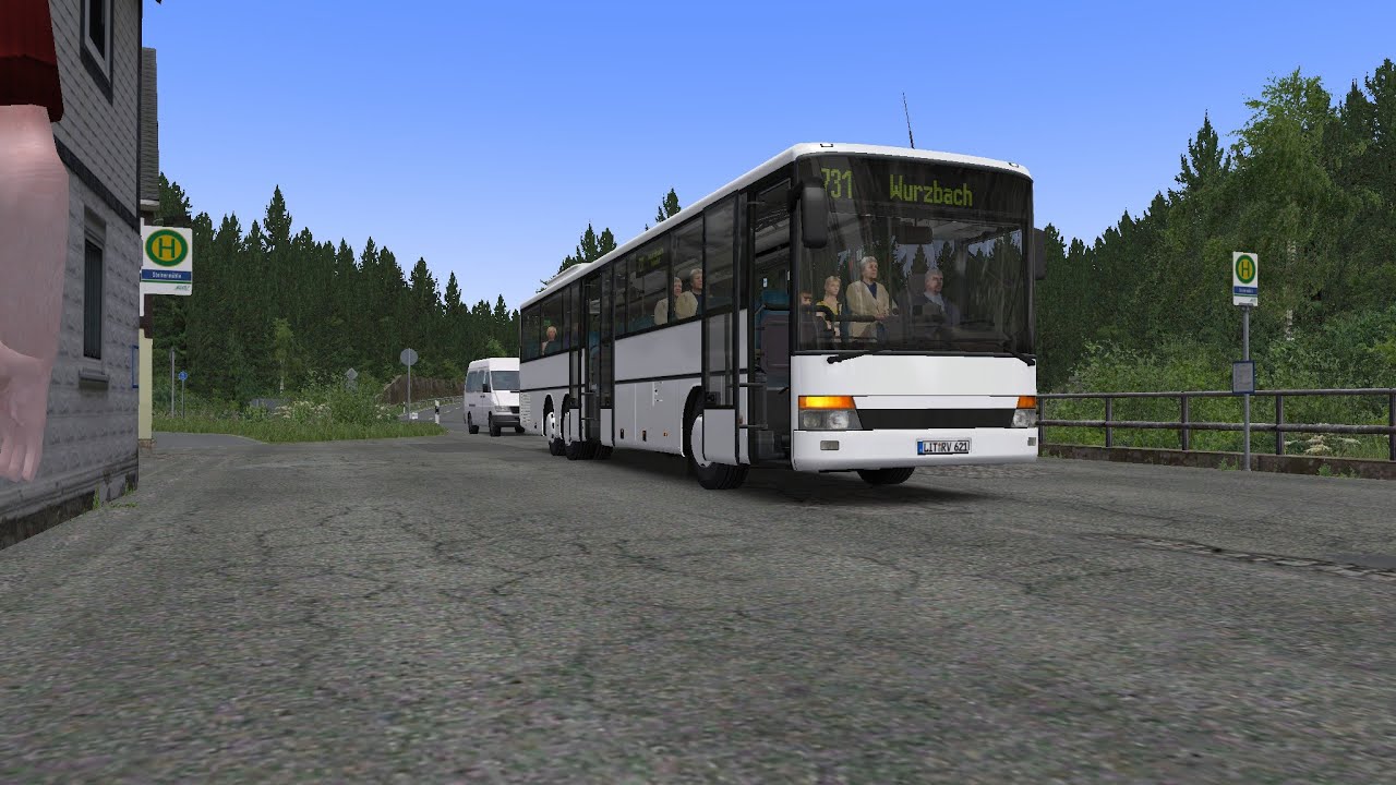 OMSI 2 Thüringer Wald Setra S317 (Manual) Route 731 to Wurzbach, Markt