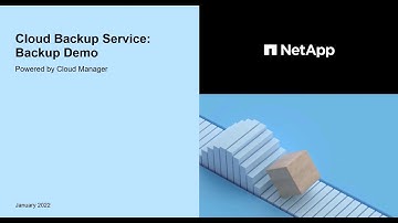 NetApp Cloud Backup Service - Backup