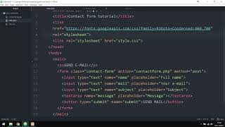 How to Create A PHP Contact Form   PHP Tutorial   Learn PHP Programming   HTML Contact Form