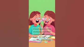 Gum chewing Genius: The Flavorful Secret to Acing Exams!  #facts #ytshorts #gum #genius