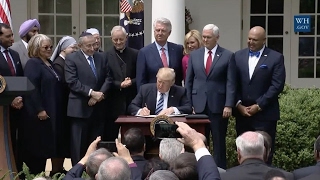 Trump signs 'religious liberty' executive order