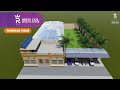 Marriage home design with lawn for low budget in  2 bigha area 36m x 45m india