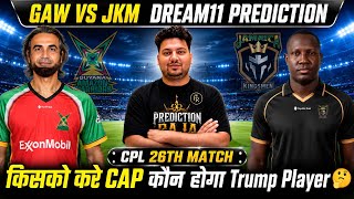 GAW vs JKM Dream11 Prediction | GAW vs JKM Today Match Prediction | GAW vs JKM Dream11 Team | #CPL screenshot 1