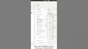 Top N Filter in Microsoft #POWERBI Desktop on Chart Visualization (Top 5 / Bottom 5) #shorts