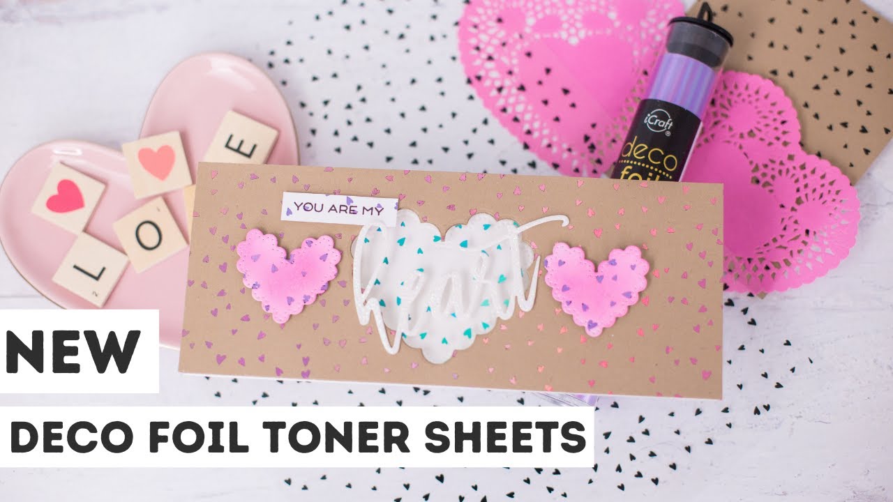How to Use NEW Deco Foil Toner Sheets Kraft, White and Clear with