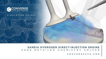 Simulating Sandia Hydrogen DI Engine with CONVERGE