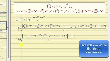 Proof - The Power Rule of Differentiation