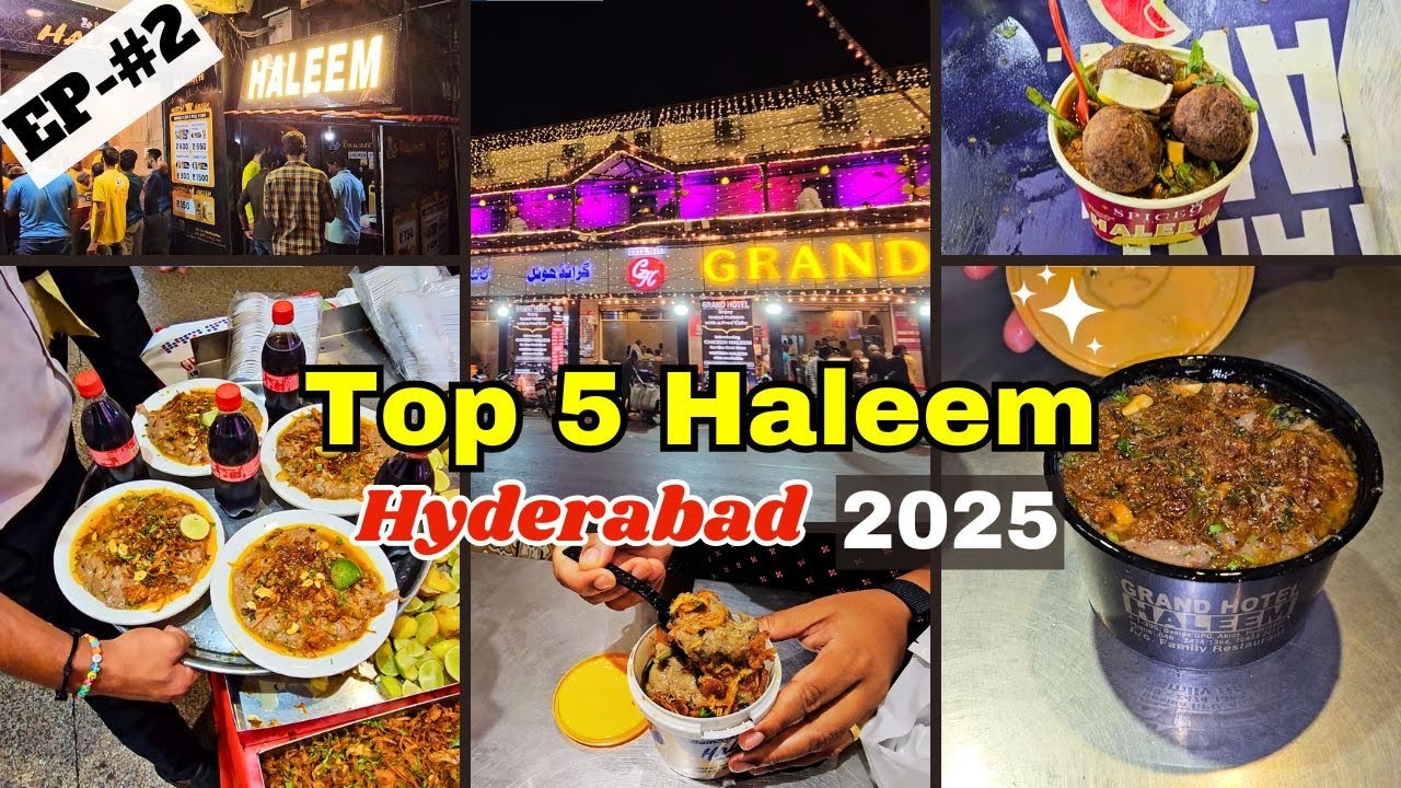 The BEST Haleem in Hyderabad 2025 | Top 5 Haleem Spots in Hyderabad 2025 | Best 5 Haleem Hyderabad