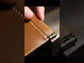 バネ口ポーチを作る。#leather #leathercraft