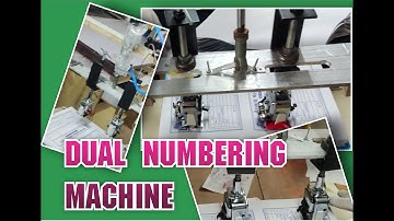 Dual automatic numbering machine #machine #youtube #video #diy