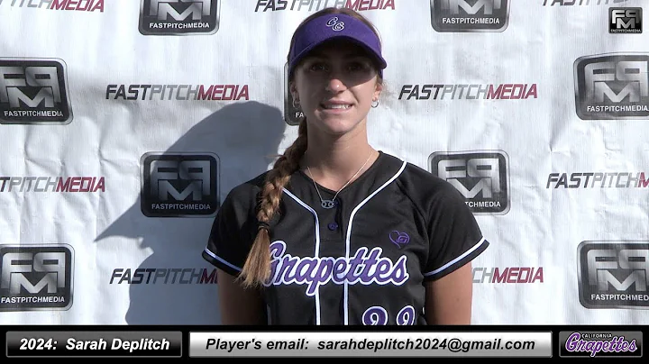 2024 Sarah Deplitch 4.25 GPA Athletic Catcher, Out...