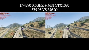 GTA 5  NVIDIA GeForce WHQL driver  375.95 vs 376.09