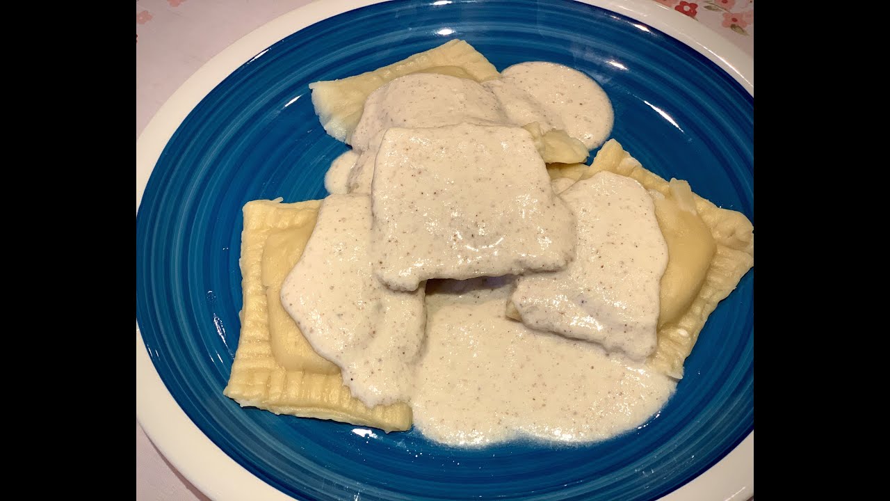 RECETA VEGETARIANA DE RAVIOLIS CON PERA Y GORGONZOLA  CON SALSA DE NUECES | COCINA CON JORDI FERRAN