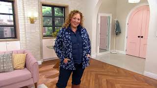 Lands' End Full Zip Front Fleece Jacket on QVC