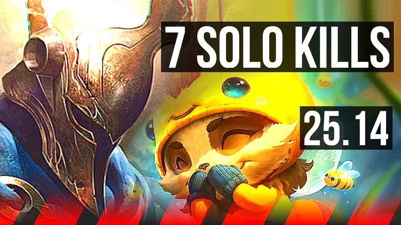 PANTHEON vs TEEMO (TOP) | 15/1/2, 7 solo kills, Legendary | KR Diamond | 25.14