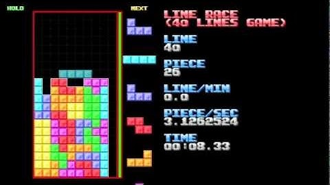 Tetris 40 Line Sprint - 35.18s