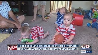 Indiana couple to soon welcome second set of triplets within 18 months